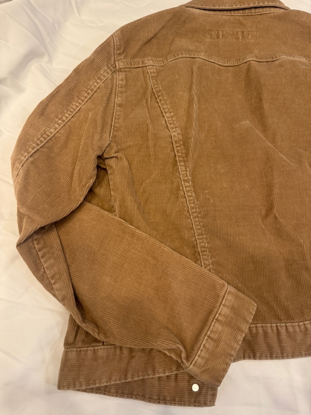 GAP Corduroy Jean Jacket in Tan Brown - Picture 8 of 14